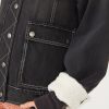 Ariel Cozy Denim Bomber Jacket - Stylefav