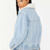 Ariel Cozy Denim Bomber Jacket - Stylefav