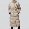 Jill Long Down Belted Coat - Stylefav