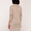 Malani Cozy Mock Neck Zip Knit Dress - Stylefav