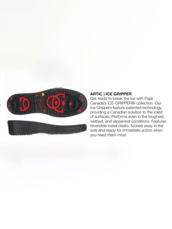 Faye Winter Ankle Boots with Ice Grippers - Stylefav