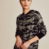 Edison Camo Print Knit Hoodie - Stylefav