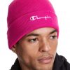 Embroidered Vintage Script Logo Cuff Beanie - Stylefav