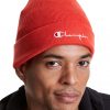 Embroidered Vintage Script Logo Cuff Beanie - Stylefav