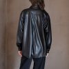 Anny Vegan Faux Leather Overshirt - Stylefav