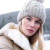 Amalie Removable Feather Pom Beanie - Stylefav