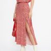 Zandi Printed Knife Pleat Midi Skirt