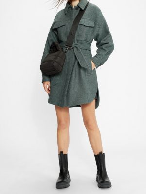 Emerii Oversized Belted Shacket