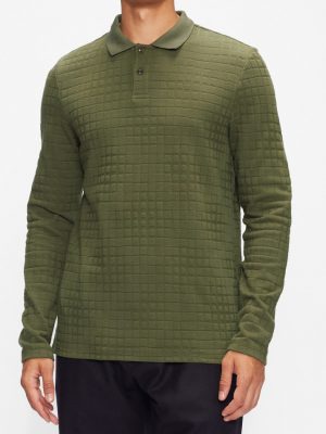 Chaser Long Sleeve Textured Polo
