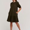 Becca Cotton Slub Mix Dress - Stylefav