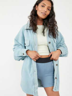 Ruby Button Down Oversized Jacket - Stylefav