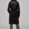 Nora Mixed Media Wool Coat - Stylefav