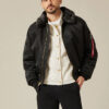 Heritage B-15 Fur Collar Bomber Jacket - Stylefav