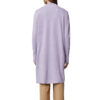 Lavender Benela Mid Thigh Knit Coatigan - Stylefav
