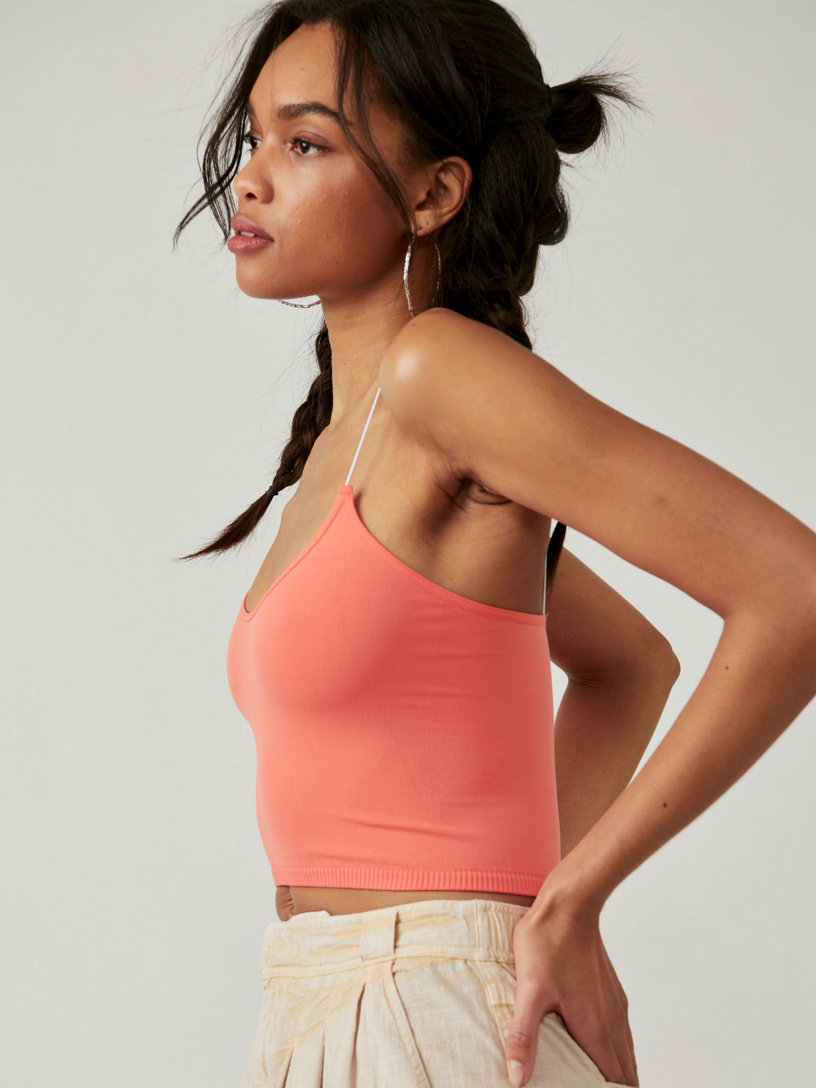 Watermelon Skinny Strap Seamless Brami - Stylefav