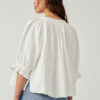 White Lucy Solid Swing Top - Stylefav