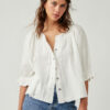White Lucy Solid Swing Top - Stylefav
