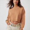 Camel Easy Street Crop Pullover - Stylefav