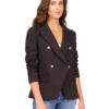 Black Lapel Blazer - Stylefav