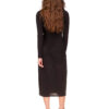 Black Ruched Fitted Dress - Stylefav