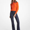 Optic Orange Merino Wool Blend Sweater - Stylefav