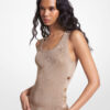 Metallic Rib Knit Cami - Stylefav