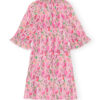 Sugar Plum Pleated Georgette Ruffle Mini Dress - Stylefav