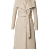 Ilana Lapel Collar Classic Wool Belted Coat - Stylefav