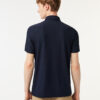 Men’s Navy Blue Sport Textured Breathable Golf Polo - Stylefav