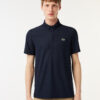 Men’s Navy Blue Sport Textured Breathable Golf Polo - Stylefav