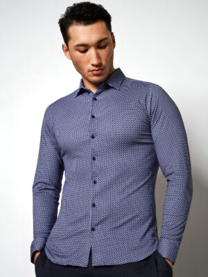 Non-Iron 88 Circles Cotton Shirt - Stylefav