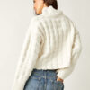 Ivory Soul Searcher Mock Crop Sweater - Stylefav