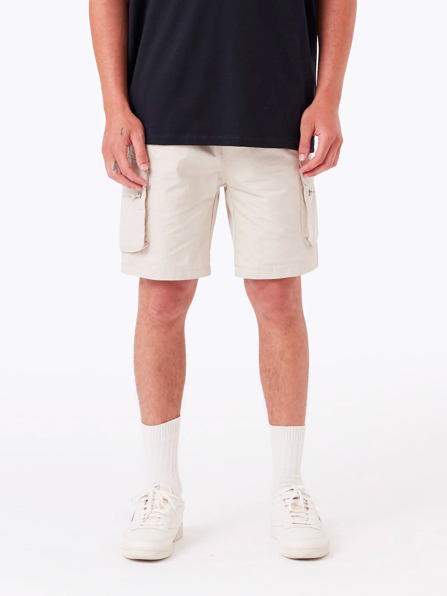 Beige Explorer Shorts - Stylefav