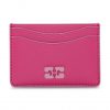 Shocking Pink Ganni Bou Card Holder - Stylefav