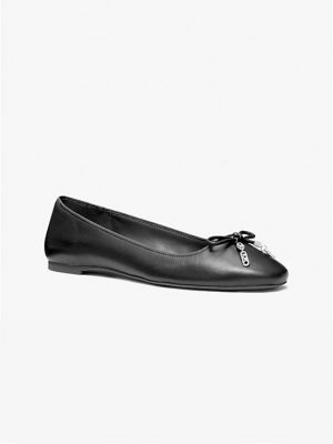 Black Nori Flex Ballet Flats - Stylefav