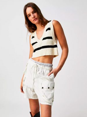Black and White Combo Santa Monica Vest - Stylefav