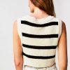 Black and White Combo Santa Monica Vest - Stylefav