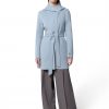 Breeze Arlette Double Face Hooded Wool Coat - Stylefav