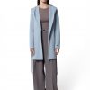 Breeze Arlette Double Face Hooded Wool Coat - Stylefav