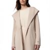 Mist Arlette Double Face Hooded Wool Coat - Stylefav