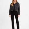 Soft Black 725 High Rise Bootcut Jeans - Stylefav