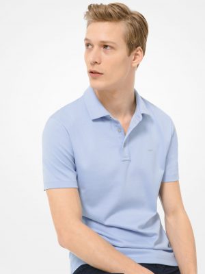 Pastel Blue Sleek Polo - Stylefav