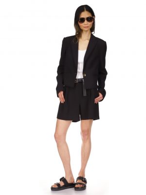 Single Button Cropped Blazer - Stylefav