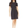 Black Gold Chain Workwear Dress - Stylefav
