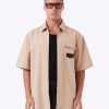Sandstone Boxy SS Overshirt - Stylefav