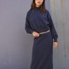 Navy Blazer Hailee Sweater Skirt Set - Stylefav