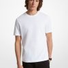 White Refine Slub Crewneck T-Shirt - Stylefav