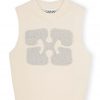 Egret Graphic Wool Mix Vest - Stylefav