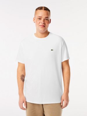 Men's White Crew Neck Pima Cotton T-Shirt - Stylefav