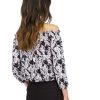 Palm Smocked Blouson Top - Stylefav